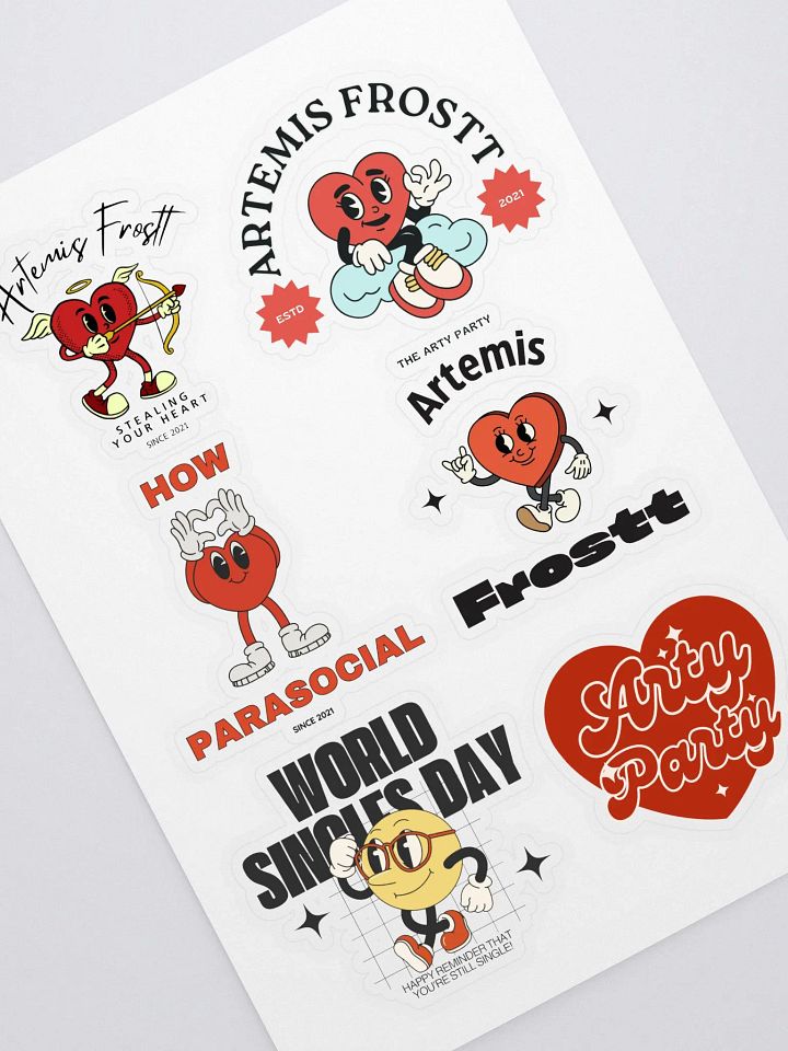 Arty Valentines Day Sticker Bundle product image (1)
