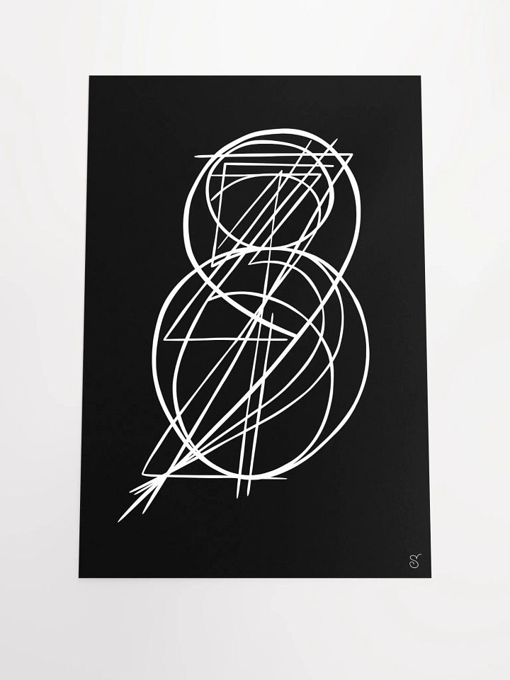 Ethereal Lines Matte Poster - Abstract Image No. 11 product image (1)