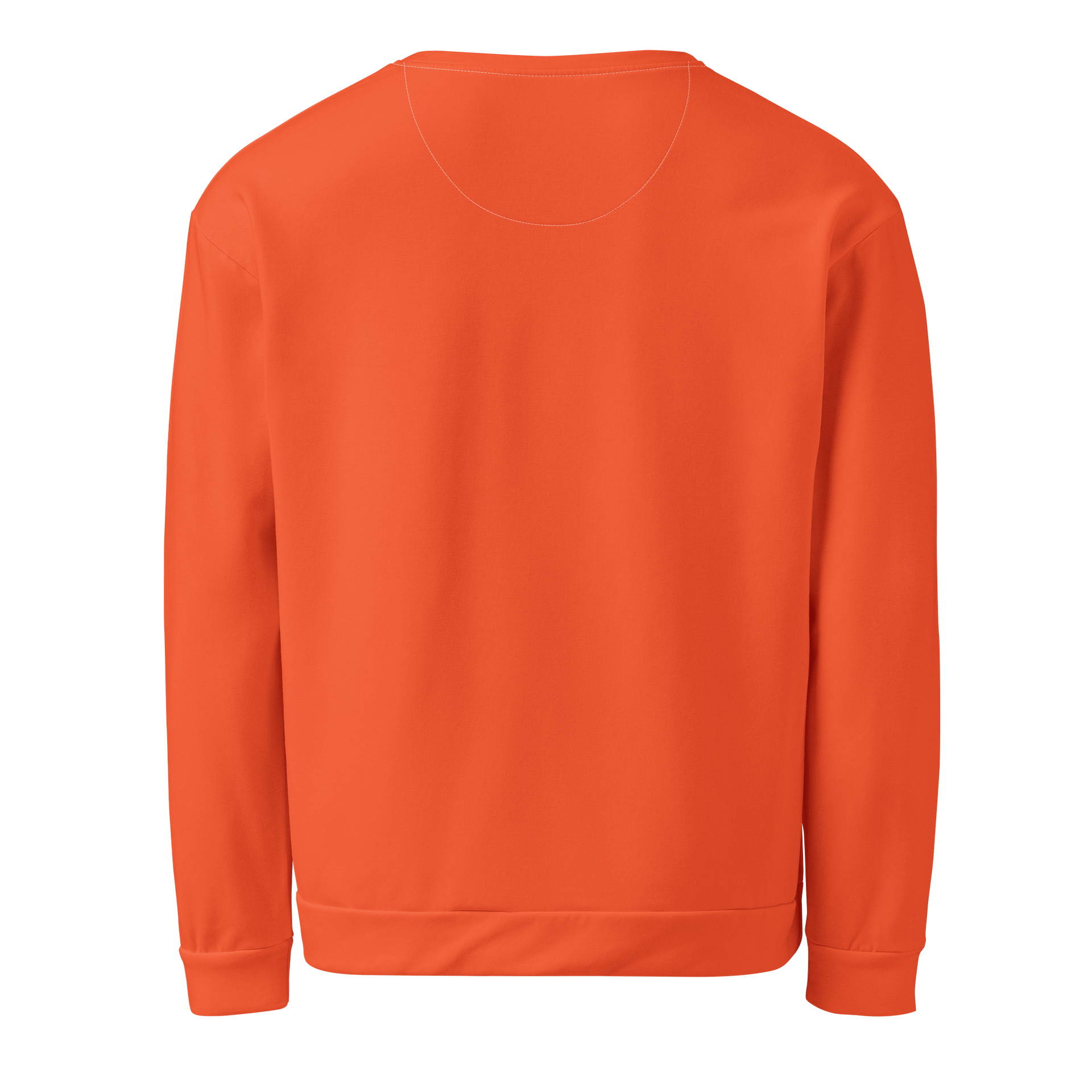 Hibiscus Orange Solid Color Eco Friendly Unisex Sweatshirt product image (2)