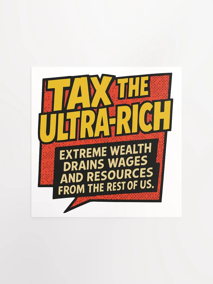 Tax the Rich Manifesto Matte Poster product image (3)
