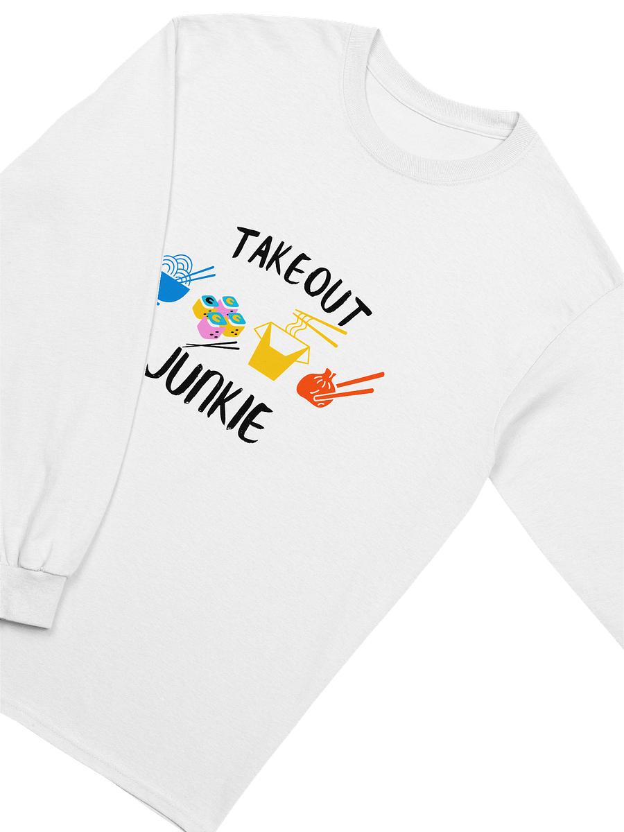 Takeout Junkie - Gildan Ultra Cotton Unisex Long Sleeve T-Shirt - Light Colors product image (3)