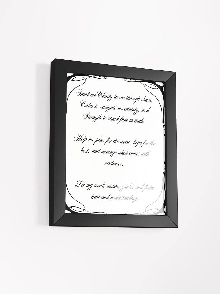 Clarity, Calm, and Strength Framed Poster product image (6)