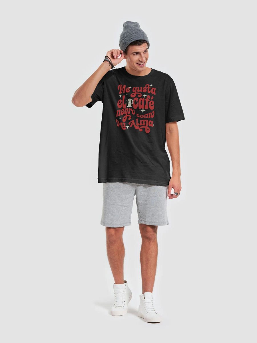 Me Gusta el Café Negro Como Mi Alma Camiseta Unisex product image (5)
