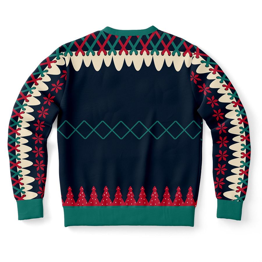 "Dear Santa I Was Good at Being Naughty" Santa Ugly Christmas Sweater | Funny Holiday Party Sweatshirt | Adult Christmas Outfit product image (10)
