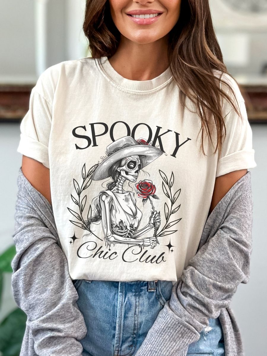Retro Halloween Spooky Chic Club Girls Night Out Matching T-Shirts product image (33)