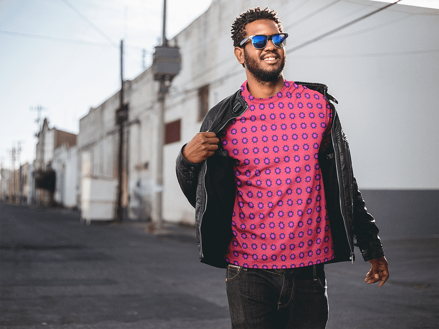 Abstract Red Men's Crewneck T Shirt product image (6)