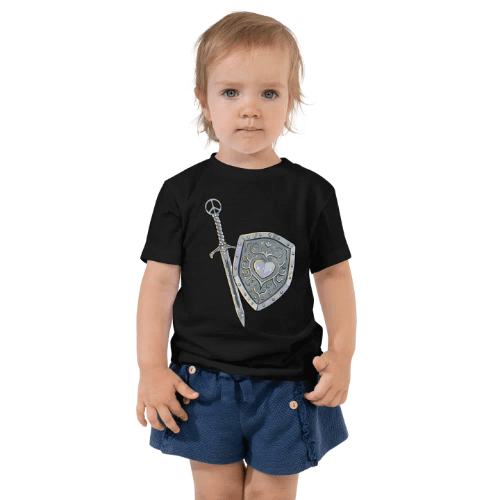 Peaceful Warrior Sword and Shield Toddler T-Shirt product image (1)