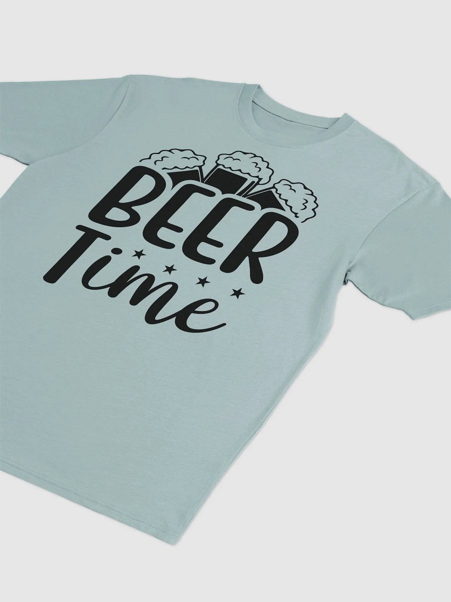 Shadowed Elegance Tee Cheers to Beer Time: The Ultimate Funny Drinking Apparel for Craft Beer Lovers! product image (3)