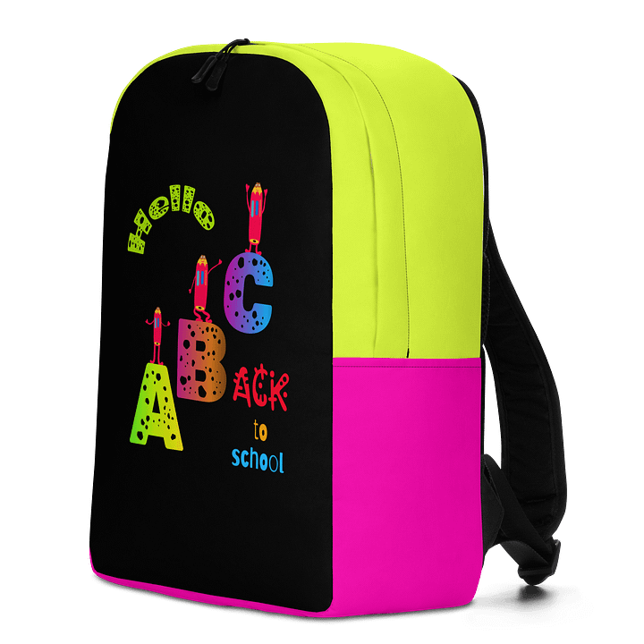 Cheerful ABC All-Over Print Backpack product image (2)