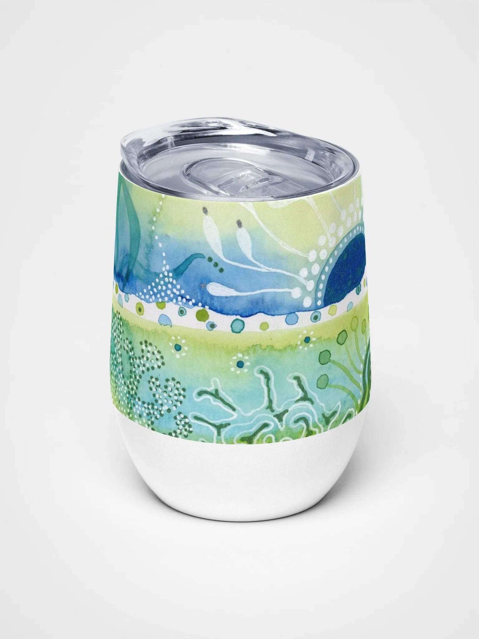 Abstract Ocean Life Wine Tumbler product image (2)