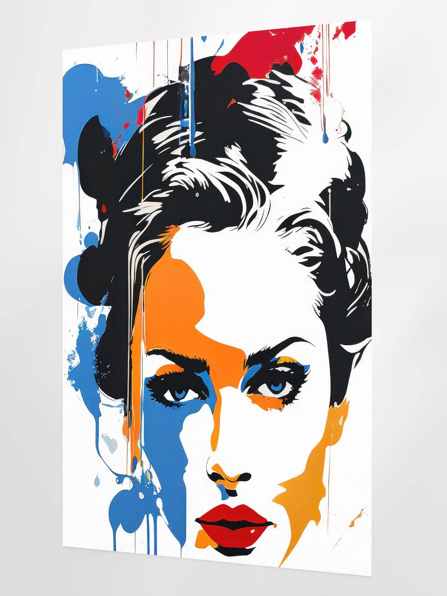 Abstract Woman v8 - Girly - Vintage Style Poster - Large 24x36 Inches product image (2)