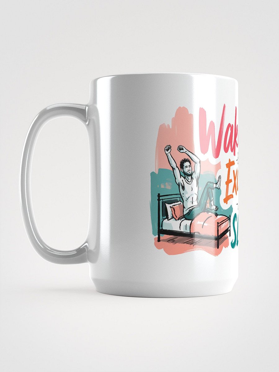 Sunrise Fitness Motivation | Wake-Up Workout Art Glossy Mug product image (6)