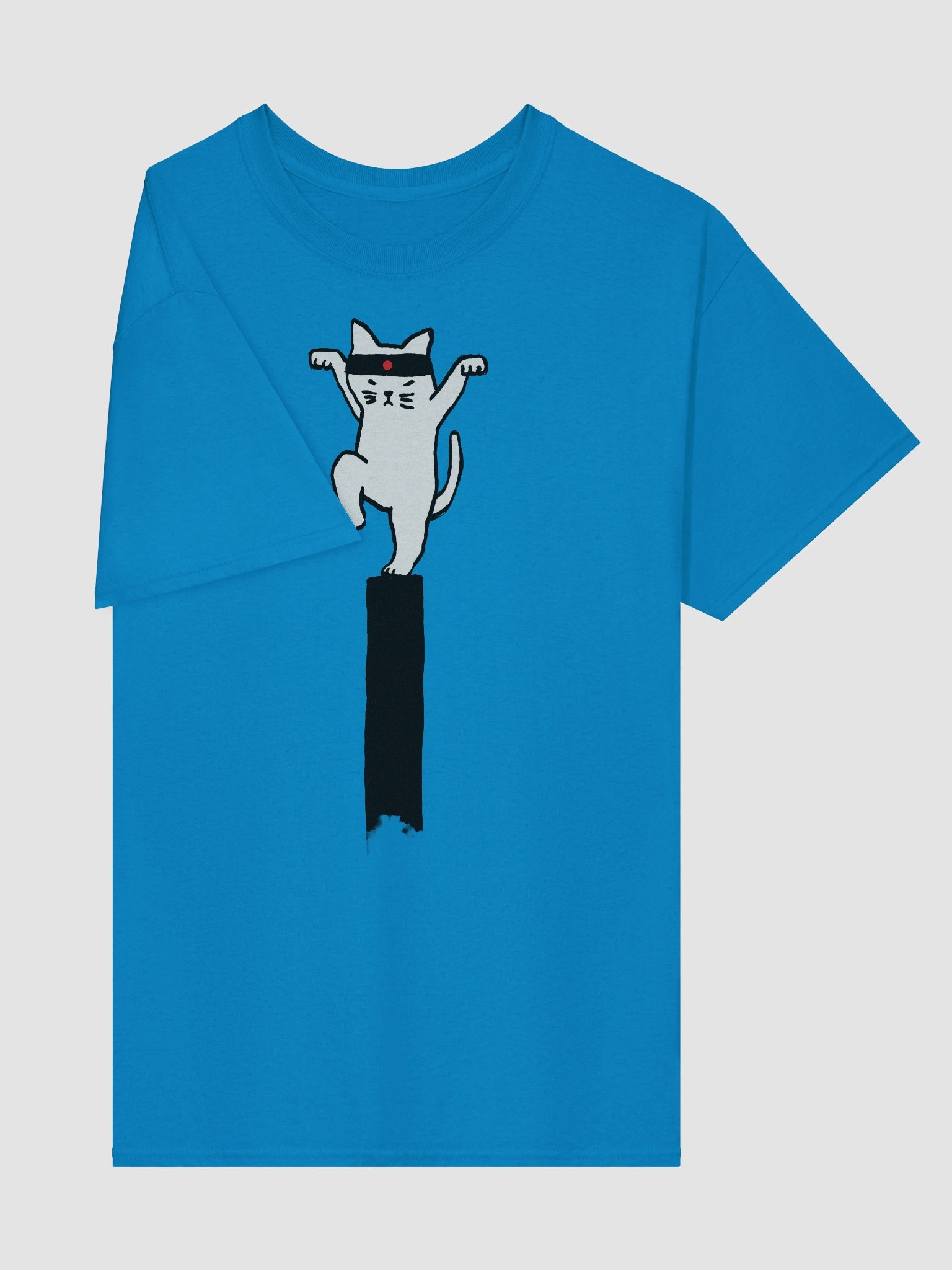 Karate cat graphic t-shirt product image (40)
