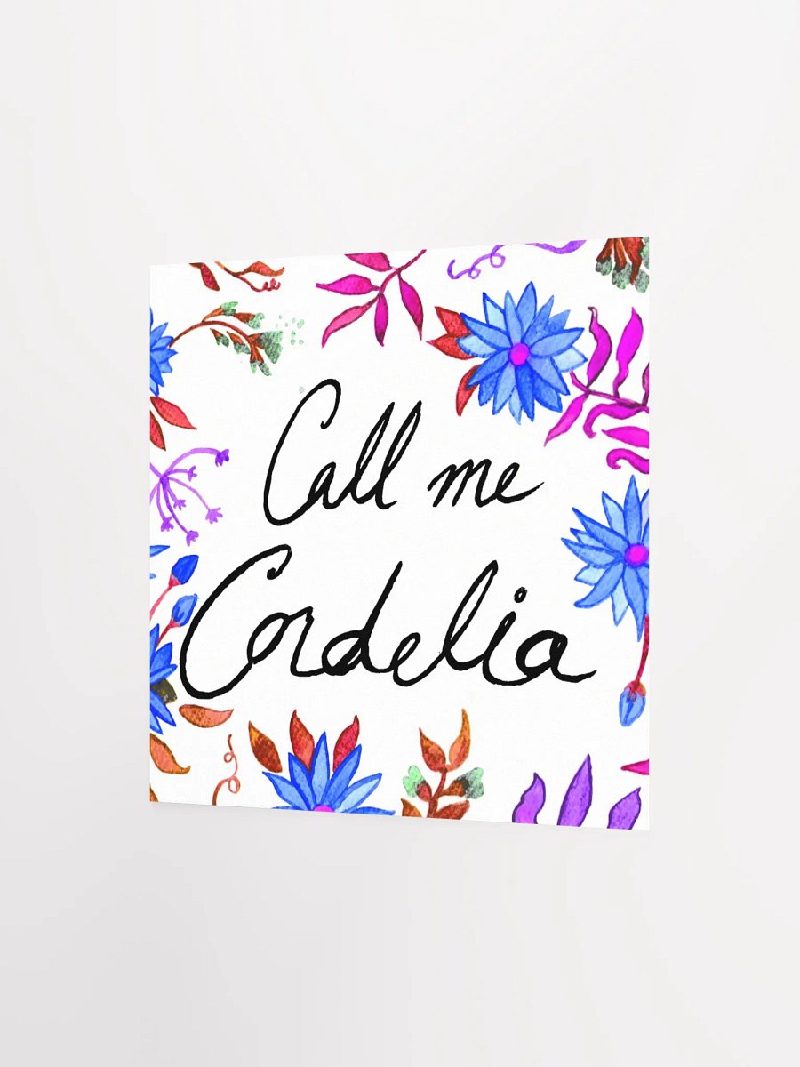 Call Me Cordelia – Blue Flowers Art Print product image (2)