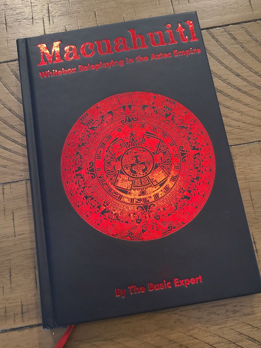Macuahuitl: Whitebox Roleplaying in the Aztec Empire - Hardcover product image (1)
