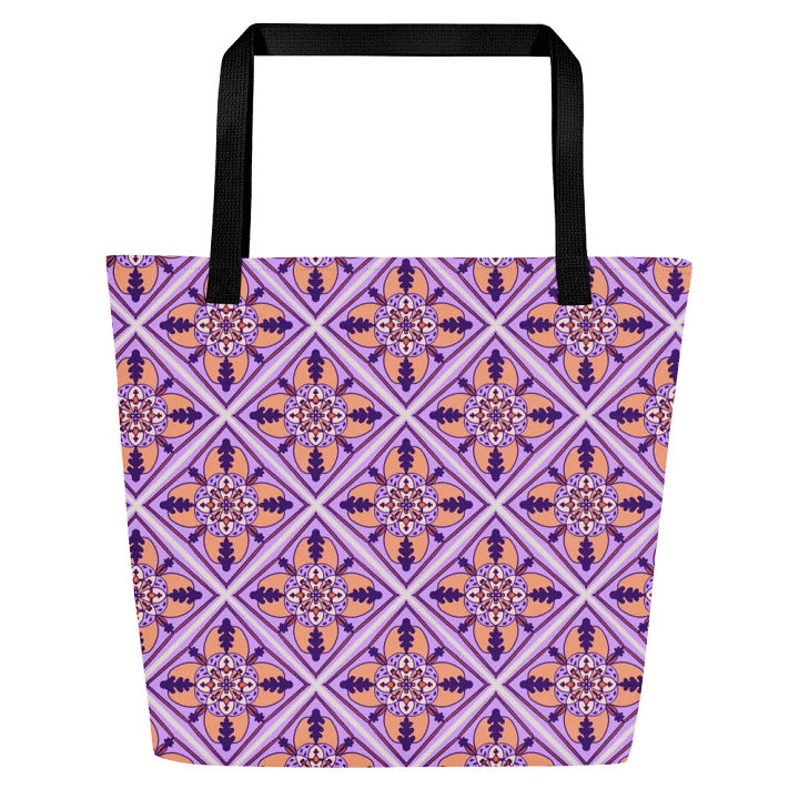 Detailed Symmetrical Pattern All Over Print Tote product image (2)