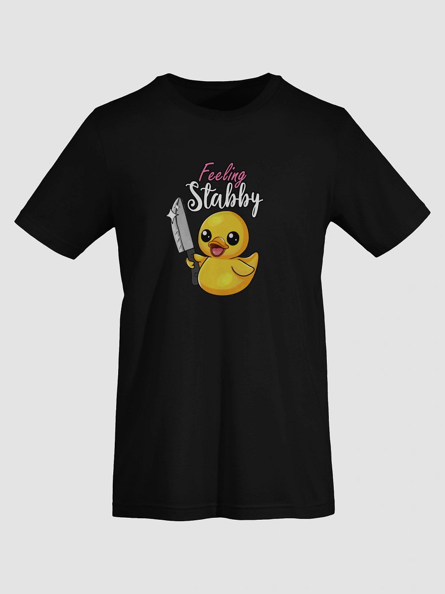 Stabby Ducky Bella Canvas Supersoft Black Tee Shirt Womenswear Streetwear product image (7)