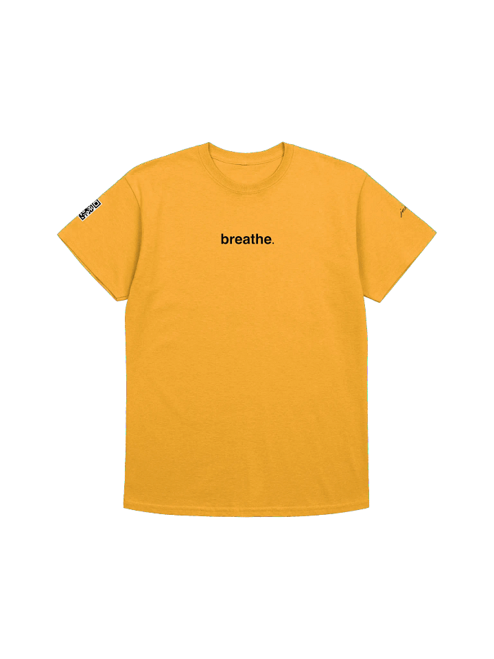 'breathe.' tee (LIMITED EDITION - gold & white) product image (1)