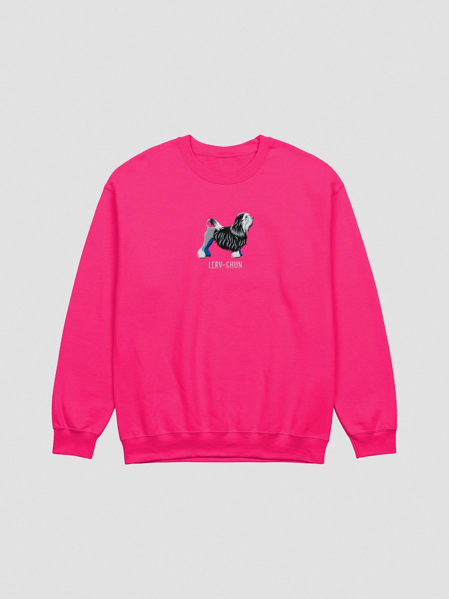 Lerv-Chun Sweatshirt (Embroidered) of a Löwchen(Black & White) product image (13)
