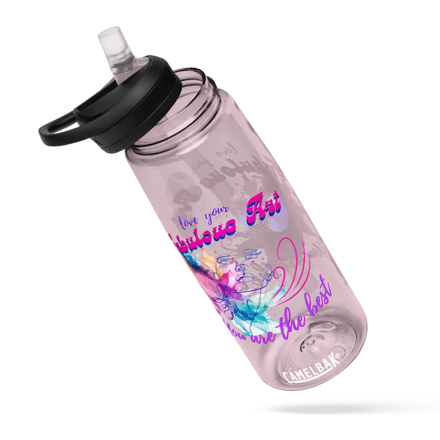 camelbak  water bottle  colorful design for the artist. 'Love your fabuous Art'  Perfect gift for mom, dad, son, daughter colleague, friend who loves arty things product image (6)