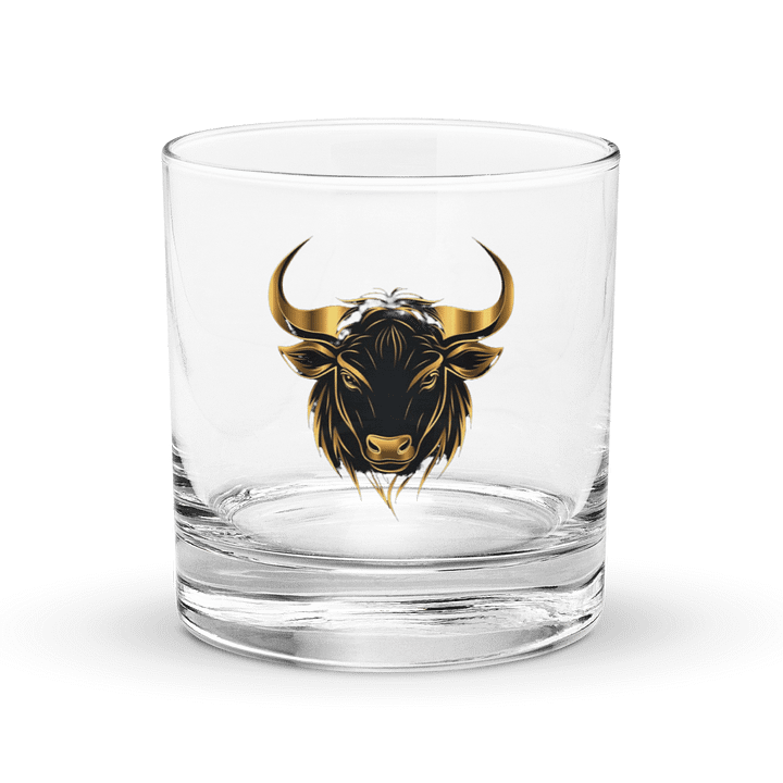 Golden Bull Rocks Glass product image (1)