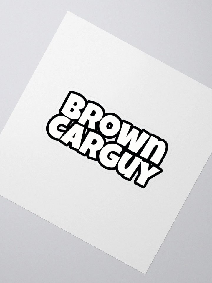 BrownCarGuy B&W stickers product image (4)