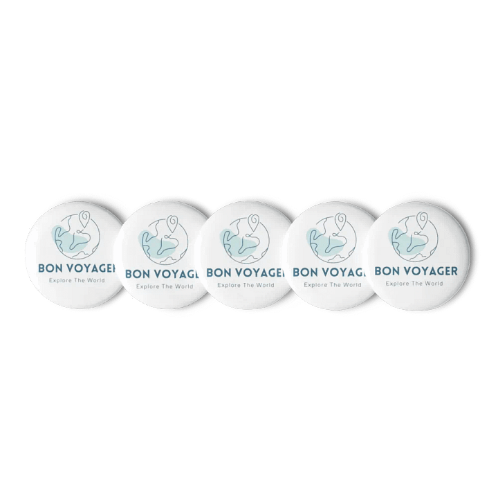 Explore the World Pin Button Set product image (1)