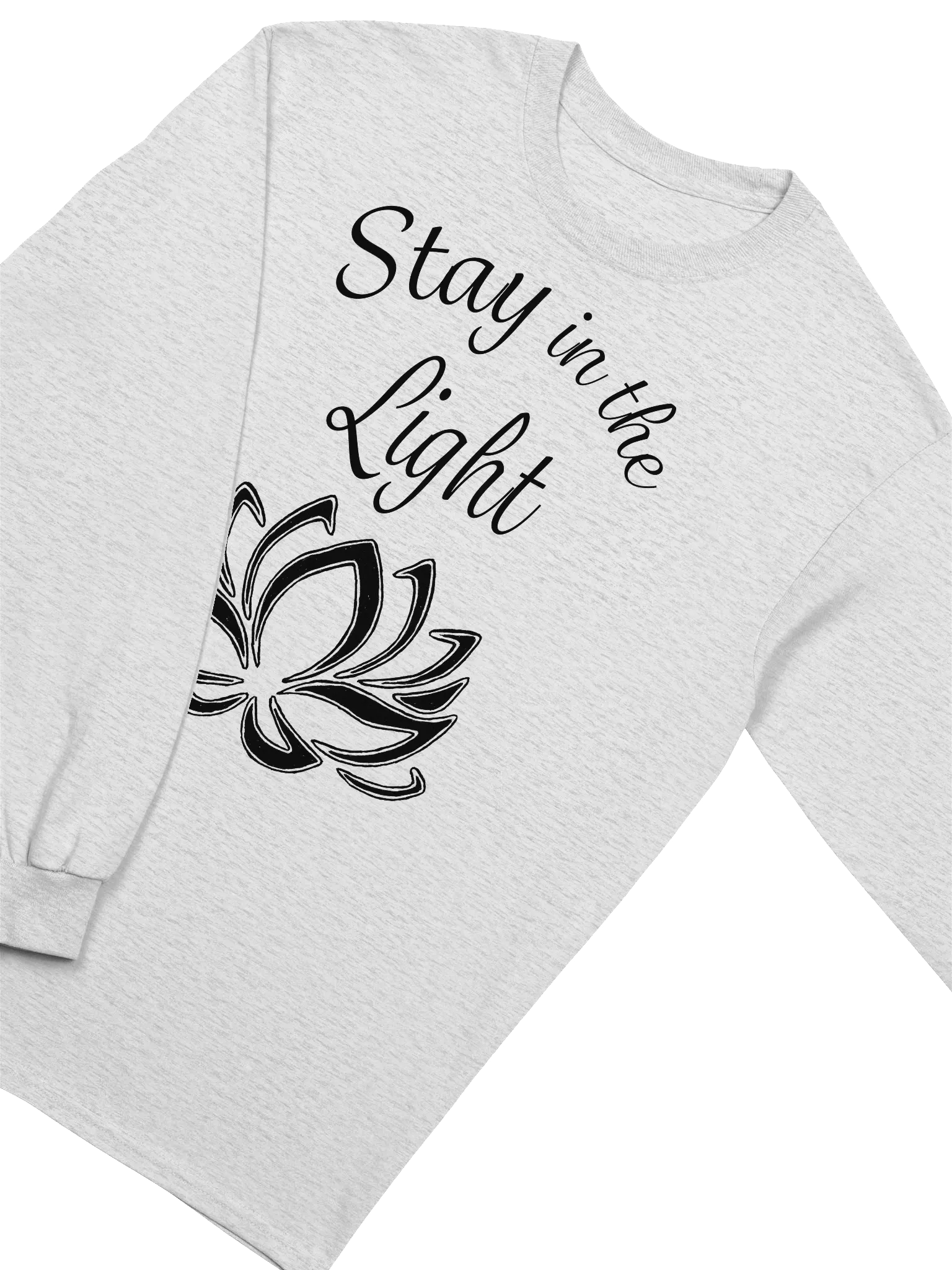 Stay in the Light Long-sleeve T-shirt - black print product image (17)