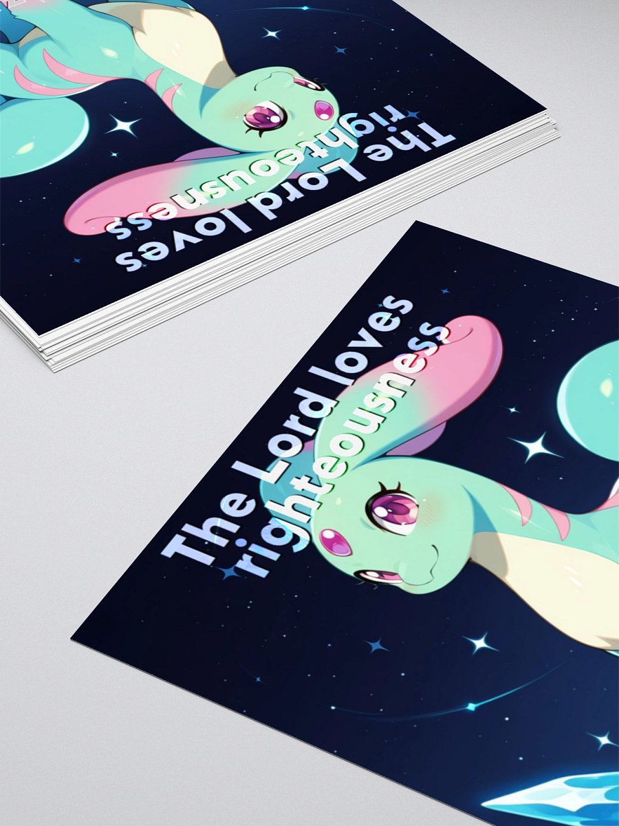 Bible Cuties Ruth - The Lord loves righteousness Sticker product image (8)