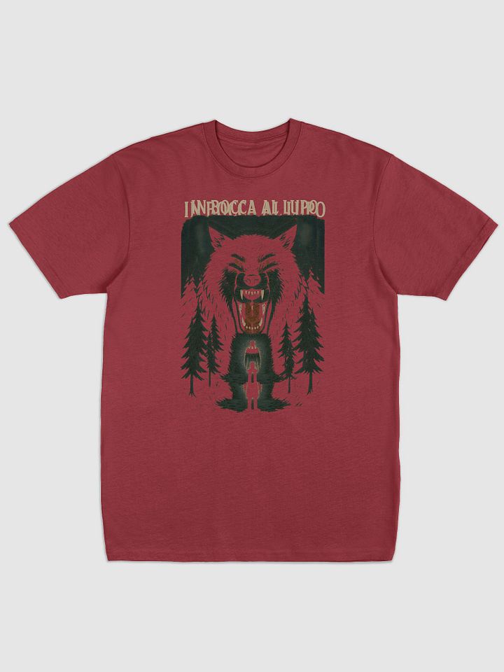 In bocca al lupo t-shirt by dark alphabet product image (1)