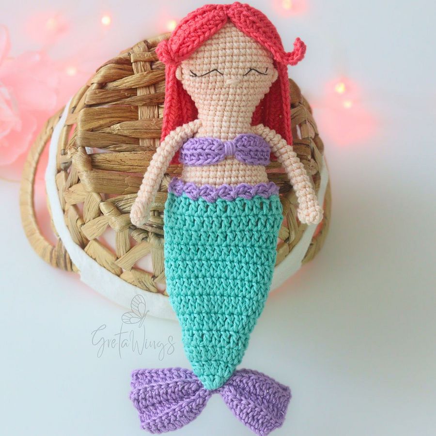 Cuqui Mermaid Amigurumi PDF Pattern: Exclusive Design to Crochet Your Ideal Mermaid (Digital Download) product image (5)