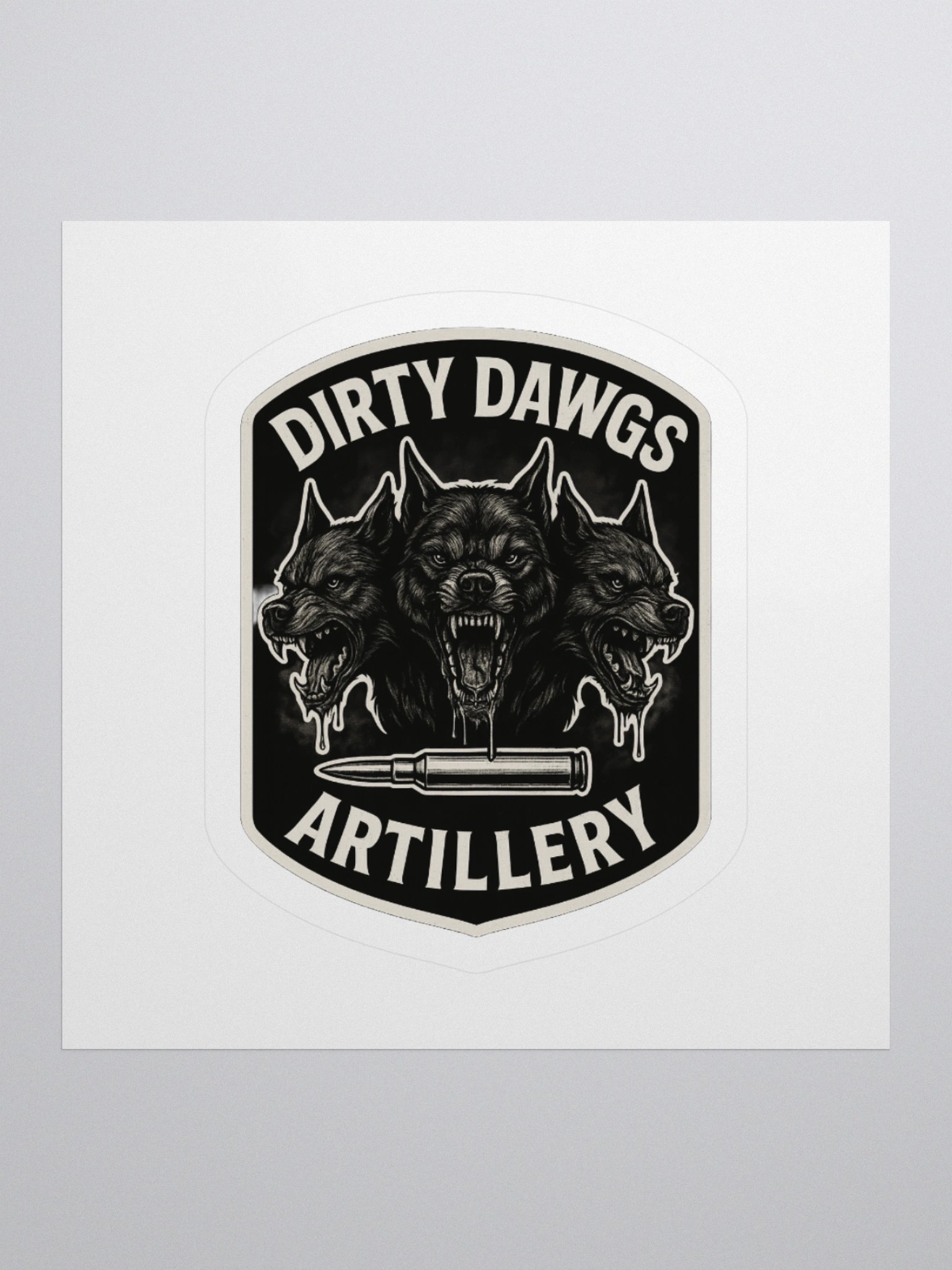 Dirty Dawgs Artillery Sticker product image (1)