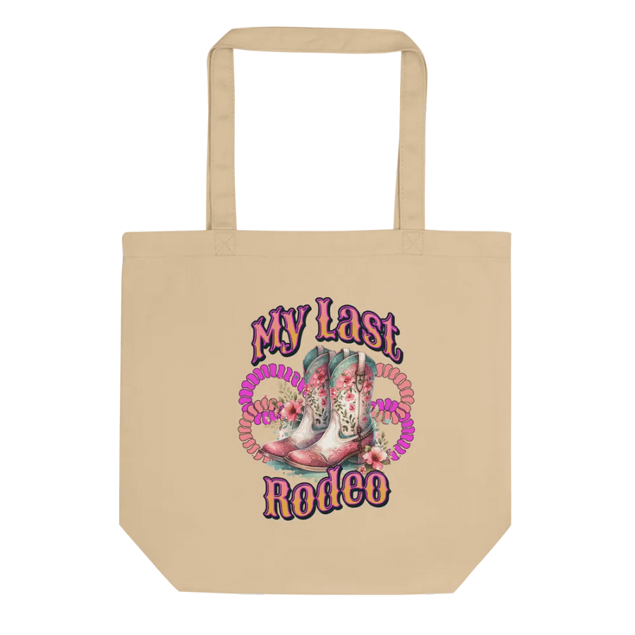 My Last Rodeo Floral Cowboy Boots Tote Bag product image (1)