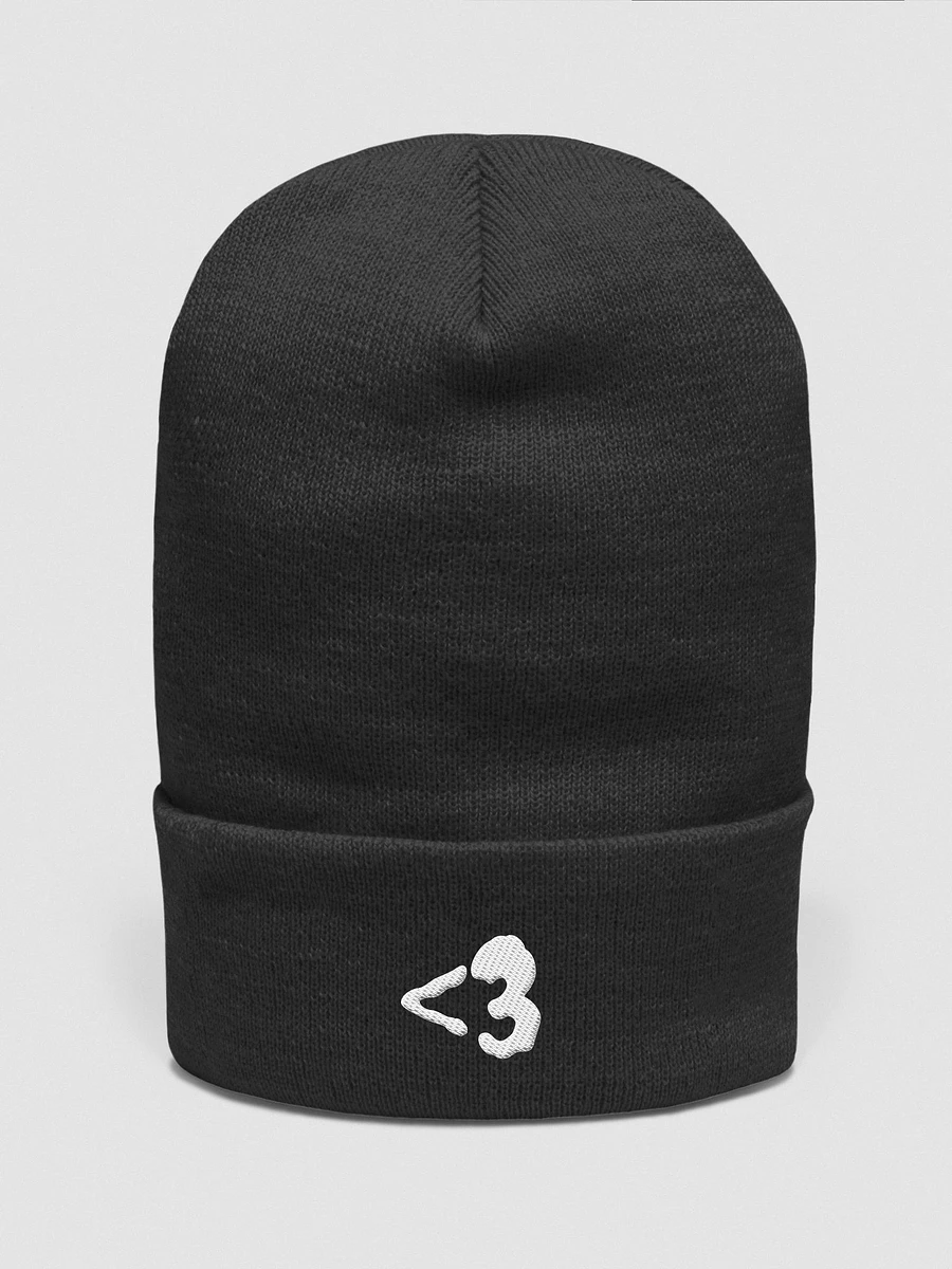 Less Than 3 - White Beanie product image (1)