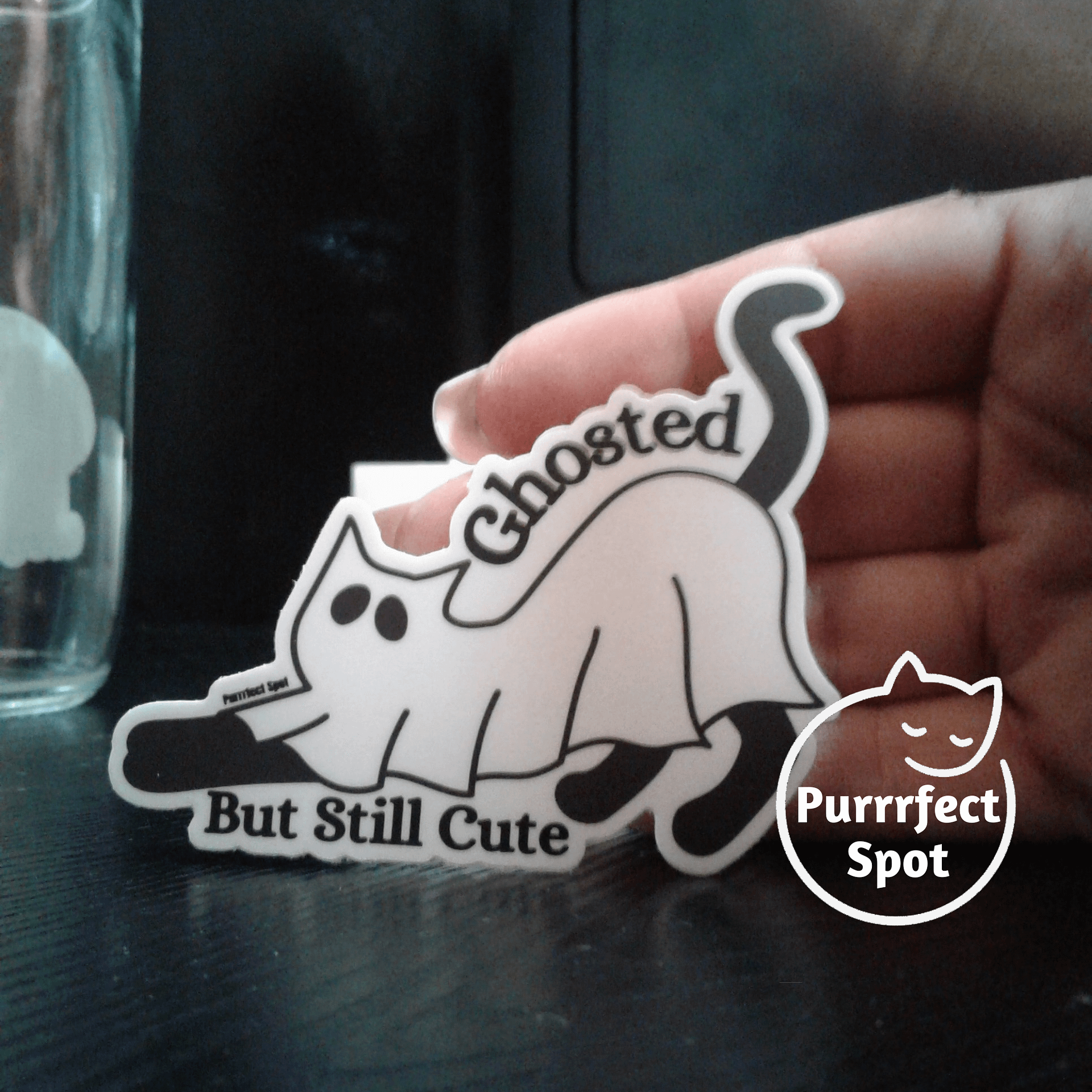Ghosted, But Still Cute Cat Sticker 🐾👻 product image (5)