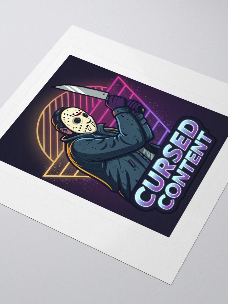 Cursed Content Sticker, Featuring the Shimmer Lake Slasher: Variant #1 product image (3)