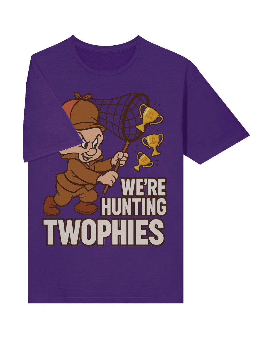 We’re Hunting Twophies – Funny Gamer Trophy Hunter T-Shirt product image (5)