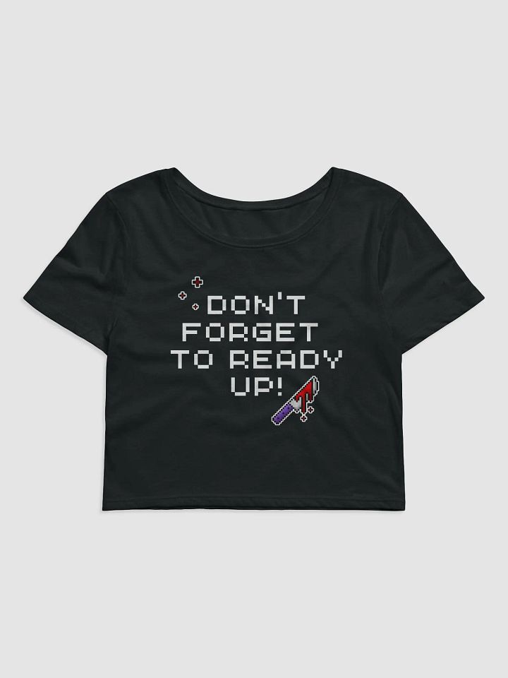 Dont Forget To Ready Up! Womens Printed Crop Top product image (1)
