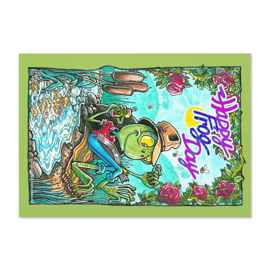 Happy Frog Day Greetings Card product image (10)