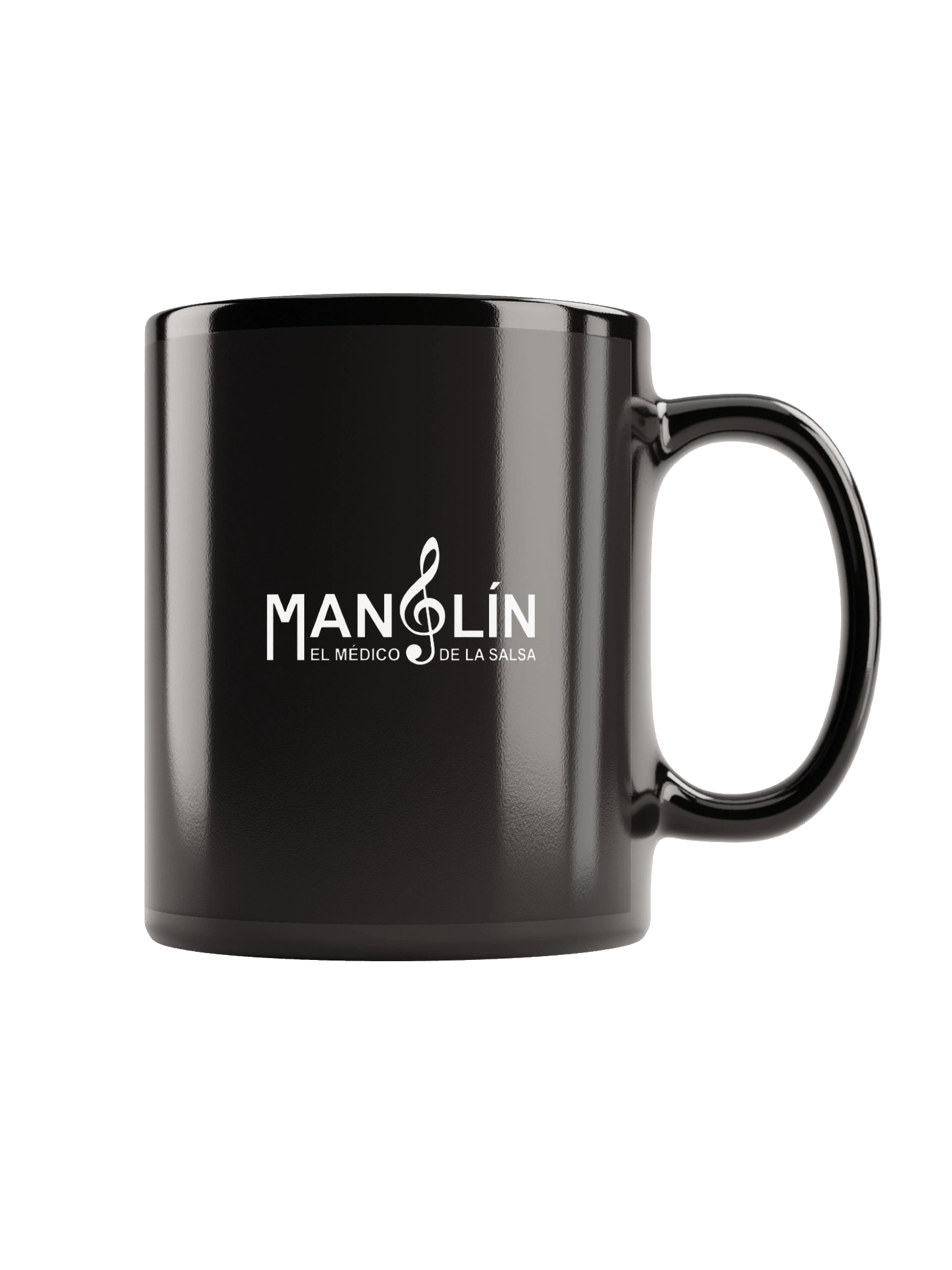 Manolín - Black Glossy Mug product image (1)
