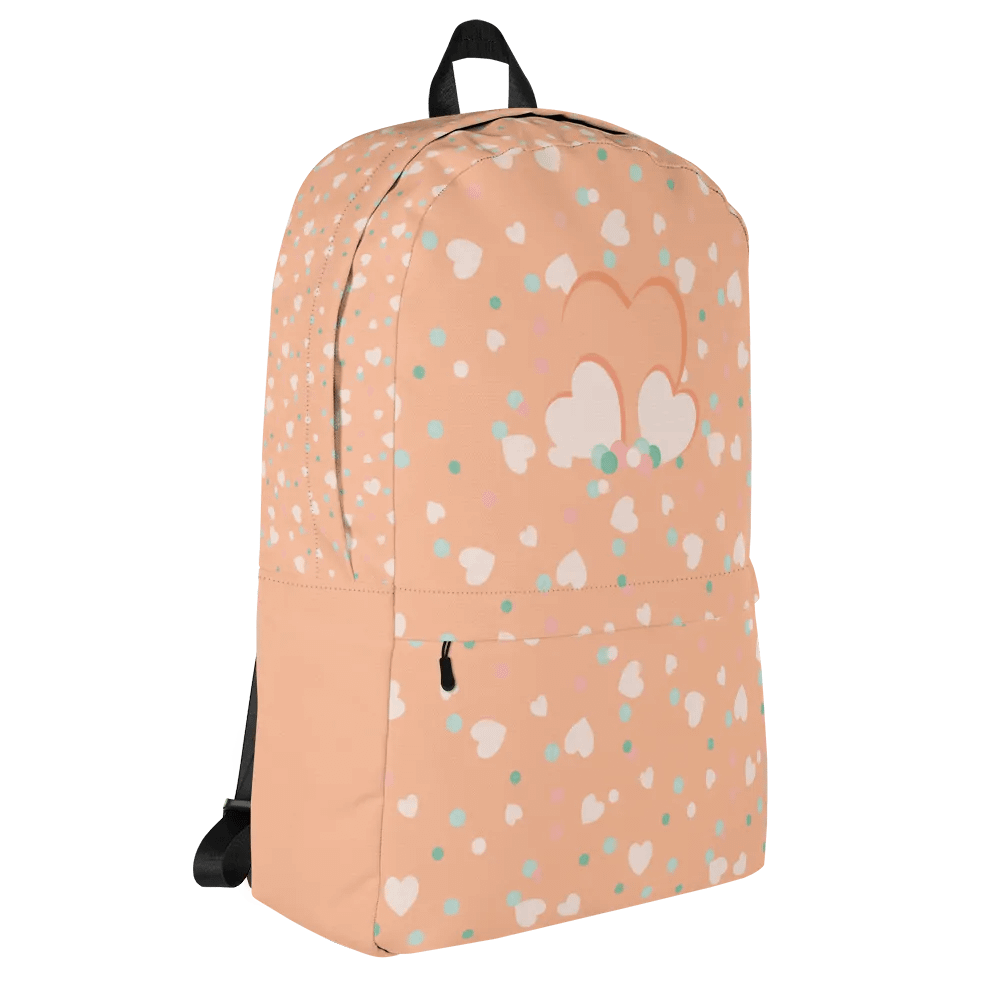 Simply Peachy Hearts and Dots Backpack product image (5)