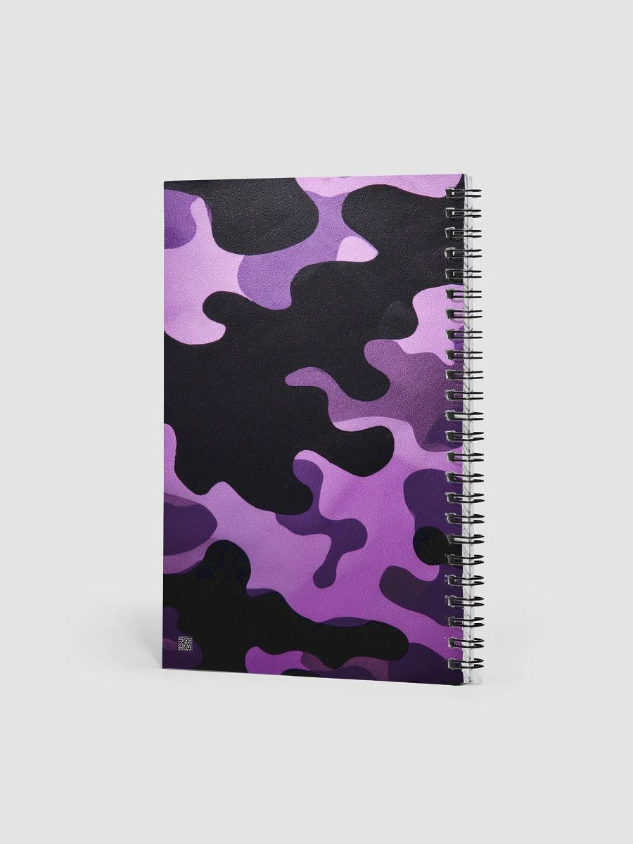 Spiral Notebook black and purple camo product image (2)