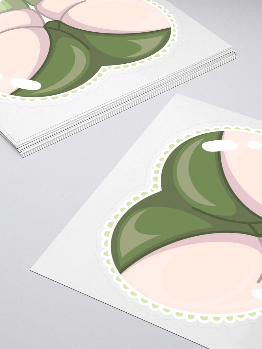 Green Heart Booty Sticker product image (11)