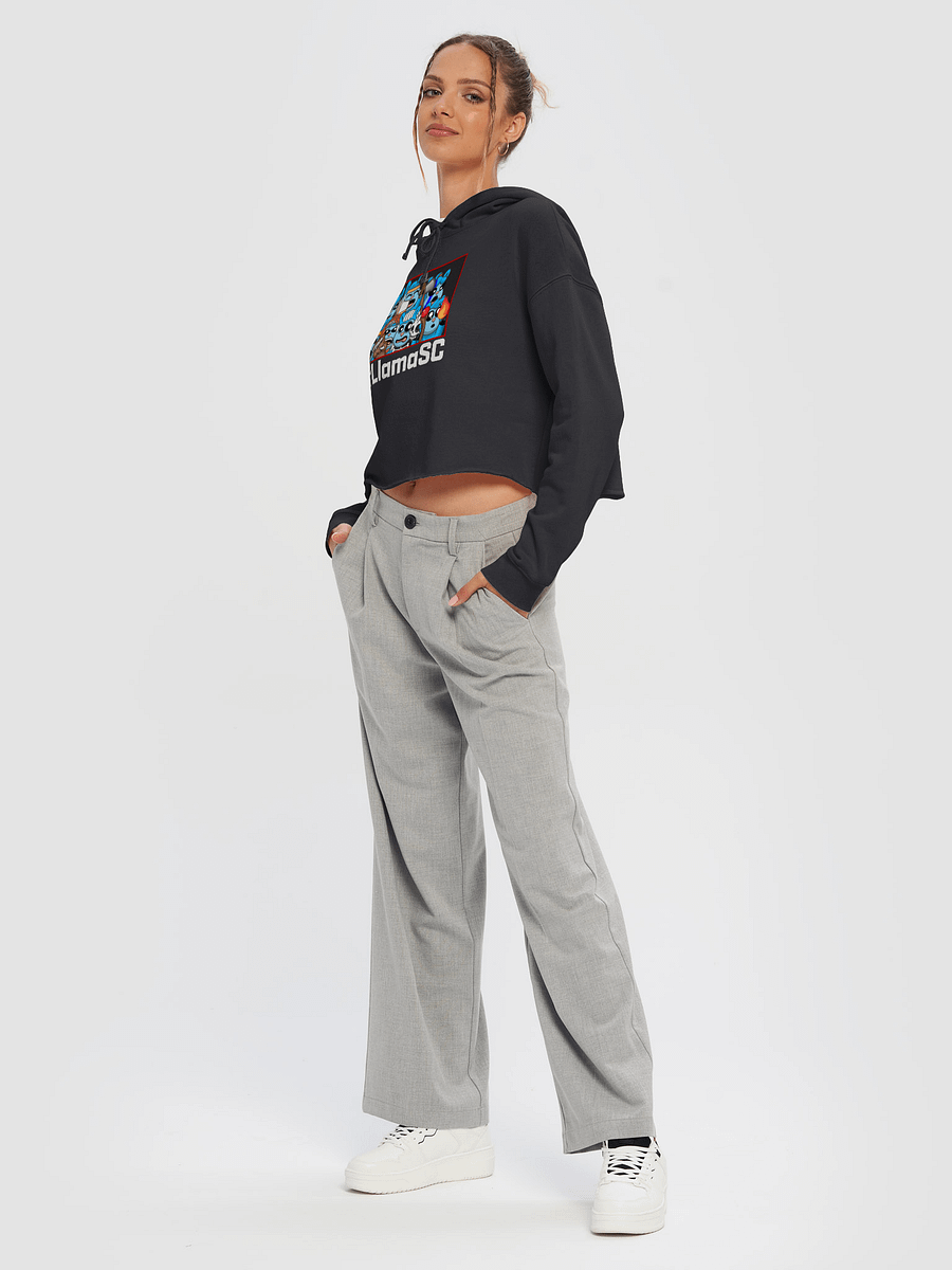 MrLlamaSC Llama Family Women's Cropped Hoodie product image (18)