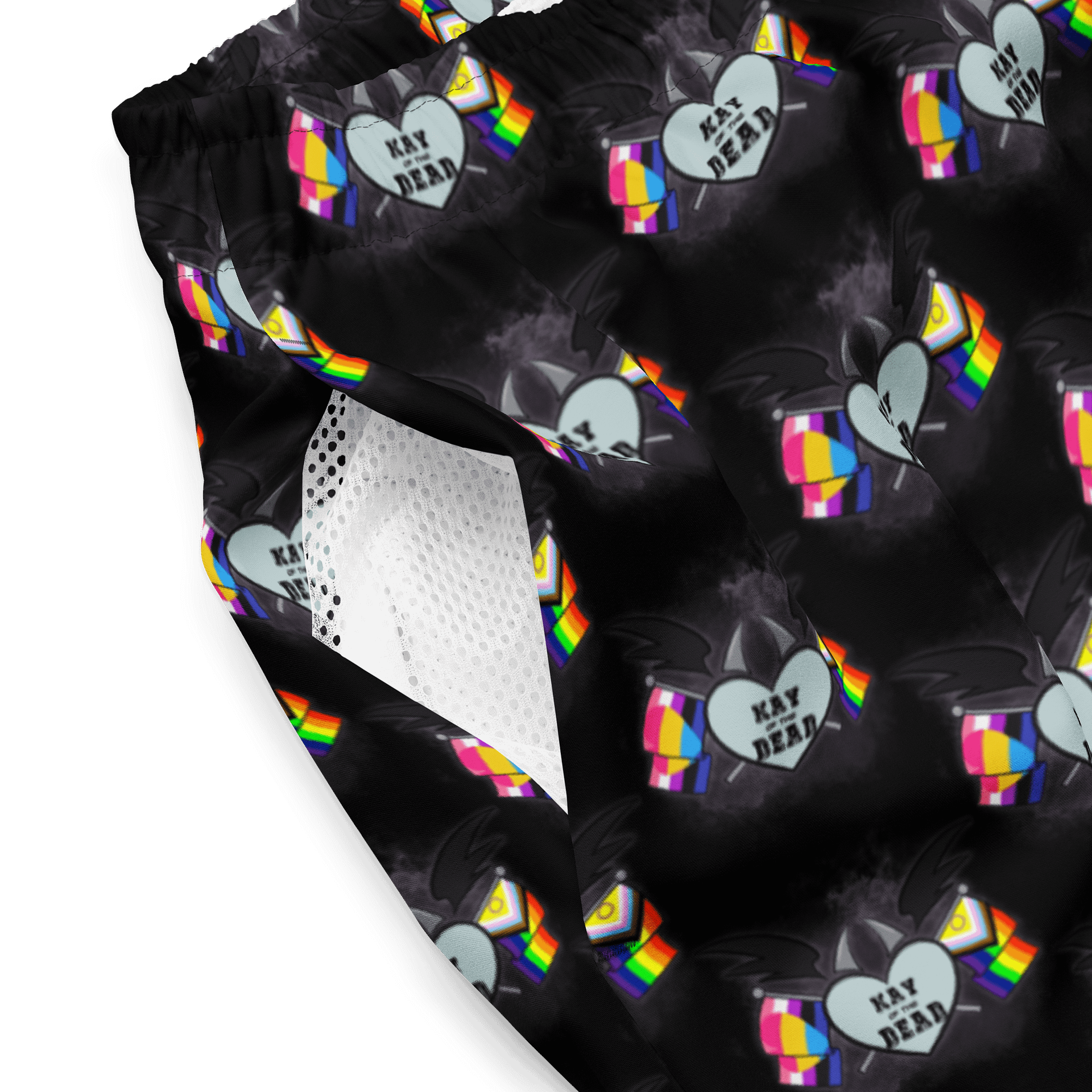 Kay_of_the_Dead Pride Logo Swim Trunks product image (4)
