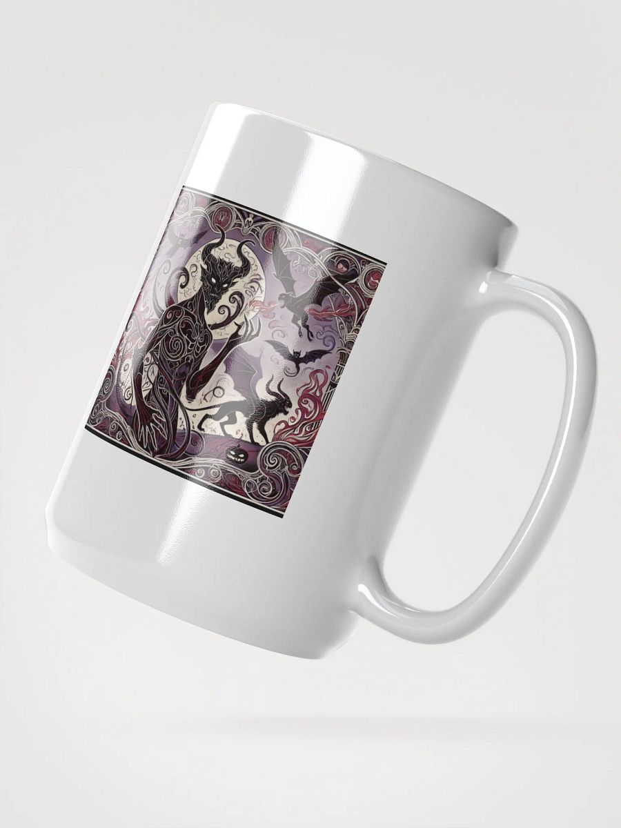 Art Nouveau Demon Halloween Coffee Mug - Gothic Elegance in Every Sip product image (2)