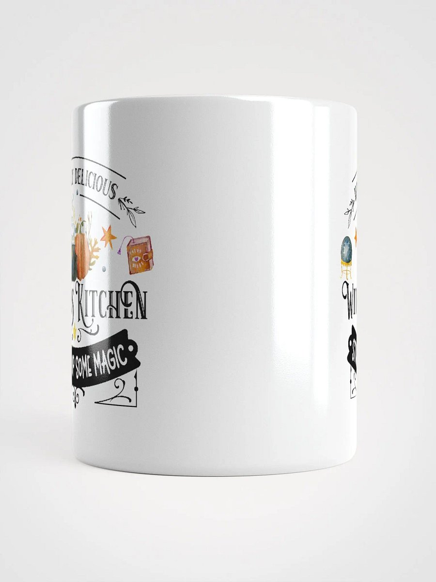 Wickedly Delicious Stirring Up Some Magic WHITE GLOSSY MUG - Witchy, Kitchen Witch, Magic Kitchen Gift product image (5)