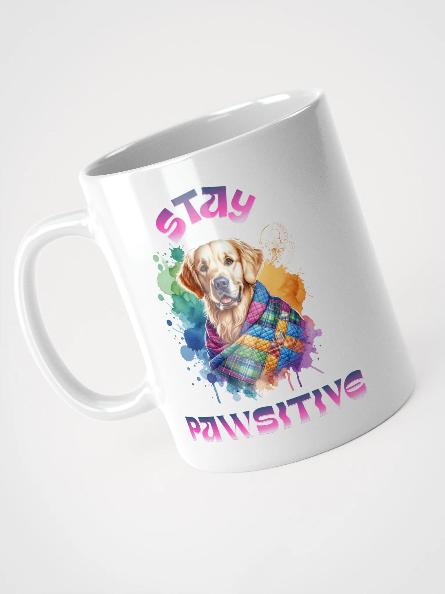 Pawsitive Vibes Mug Golden Retriever product image (7)