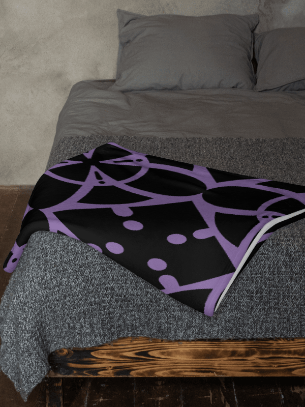 Purple Ethereal Echoes Throw Blanket product image (5)