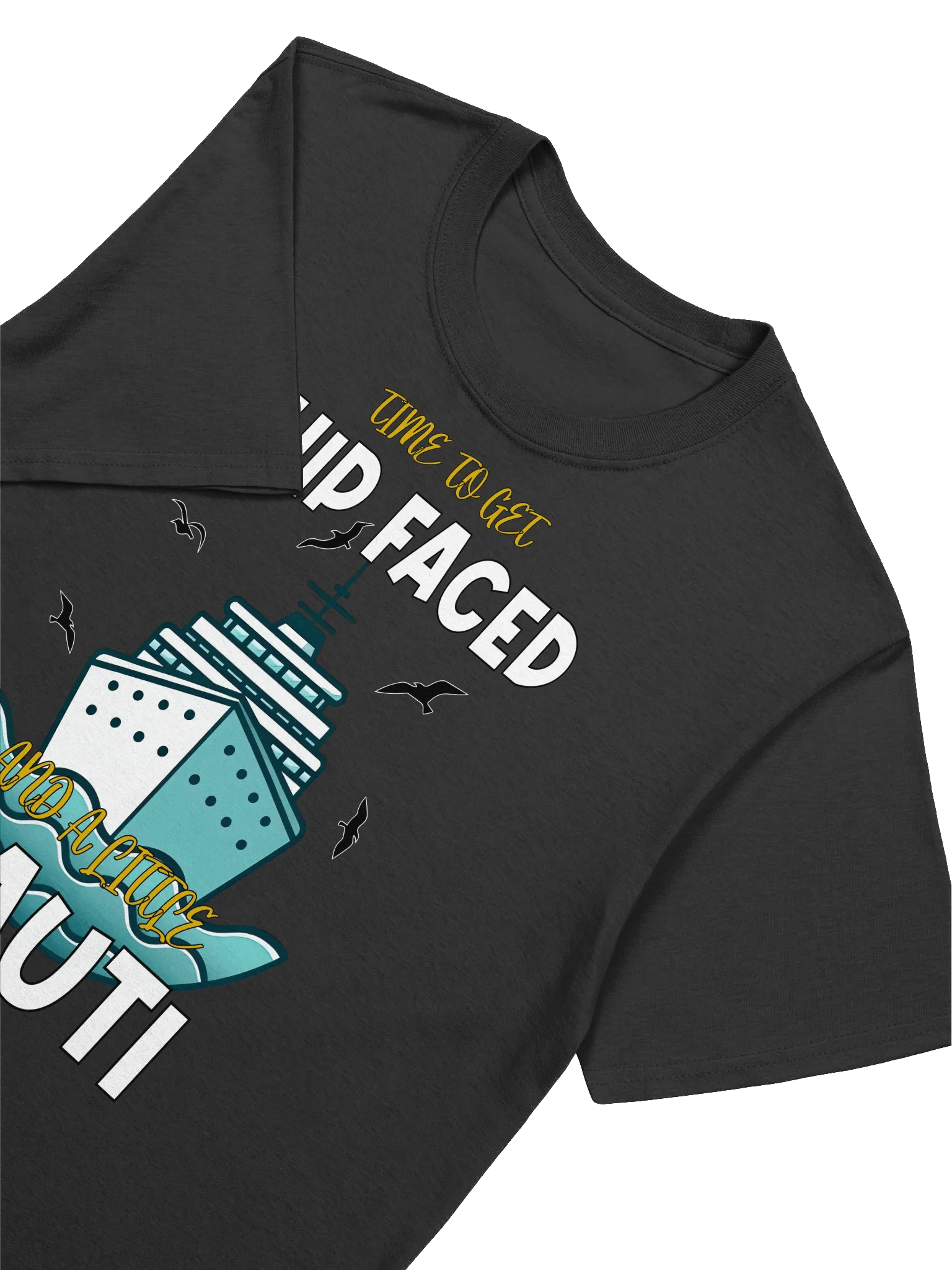 Funny Cruise-"Time To Get Ship Faced" Humor T-Shirt product image (18)